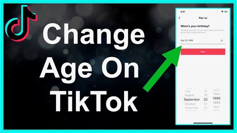 How do I change my age on TikTok?