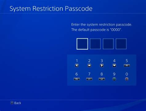 How do I change my age restriction on PS4?