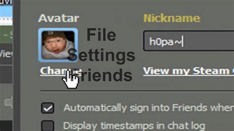 How do I change my custom Steam Avatar?