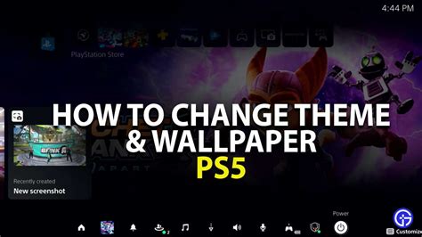 How do I change my dynamic theme on PS5?