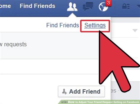 How do I change my friend request settings on Facebook?