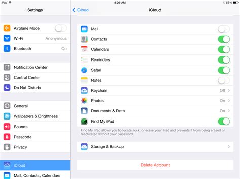 How do I change my iCloud account without deleting everything?