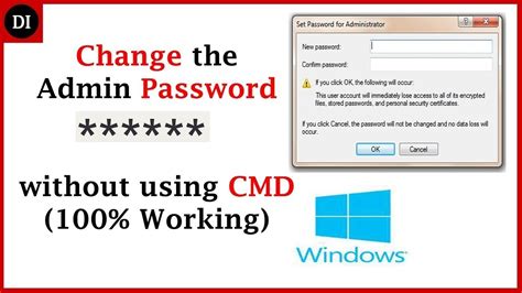 How do I change my local administrator password?
