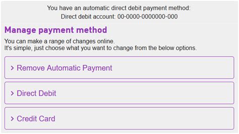 How do I change my payment type?