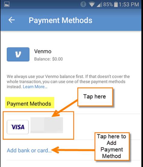 How do I change my preferred payment method on Venmo?