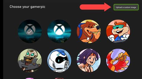 How do I change my profile picture on the Xbox app?