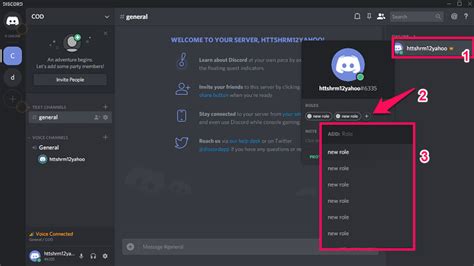 How do I change my role in Discord mobile?