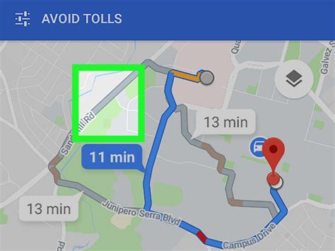 How do I change my route on Google Maps Android?