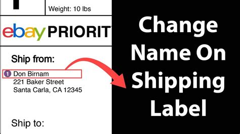 How do I change my shipping label address?