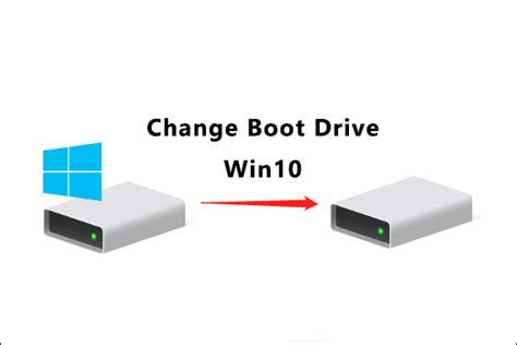 How do I change the boot drive in Windows 10?