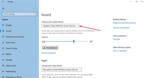 How do I change the default Sound level in Windows 10?