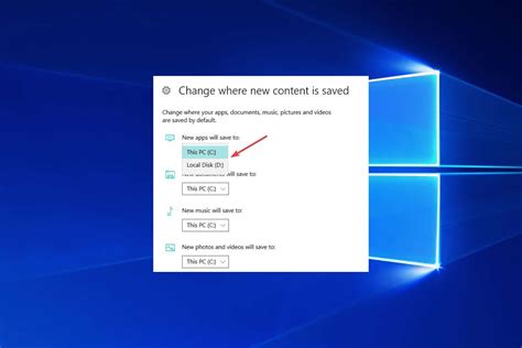 How do I change the default download location in Windows 7?