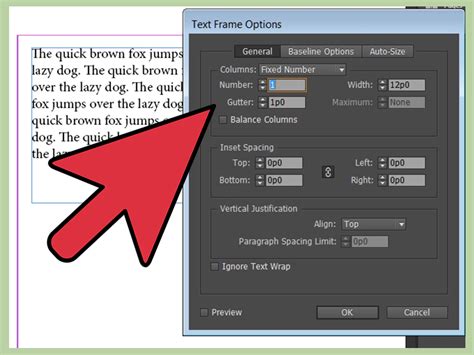 How do I change the edges in InDesign?