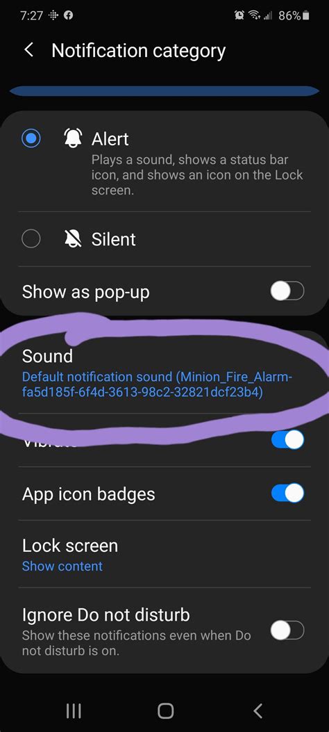 How do I change the notification layout on my Samsung?