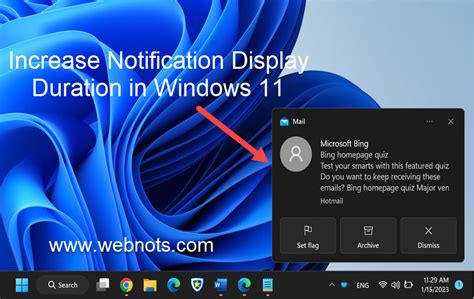 How do I change the notification position in Windows 11?