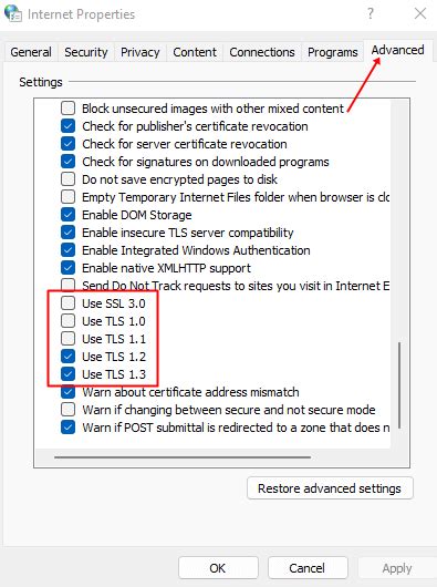 How do I check TLS 1.2 on Windows?
