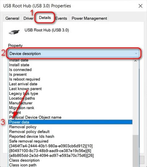 How do I check USB properties?