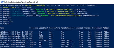 How do I check Windows Firewall status in powershell?