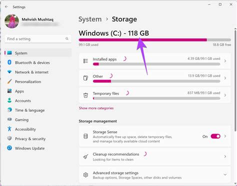 How do I check all my storage?