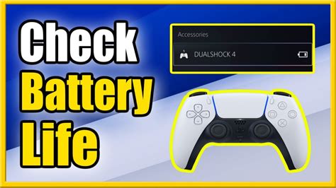 How do I check battery level on PS5 controller?