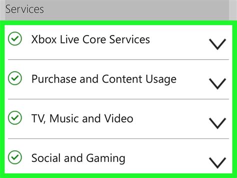 How do I check my Xbox Live status?