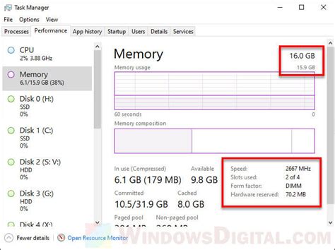 How do I check my memory storage?
