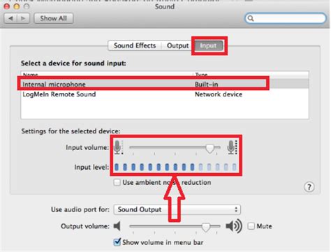 How do I check the microphone input on my Mac?