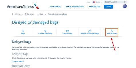 How do I check the status of my delayed baggage?