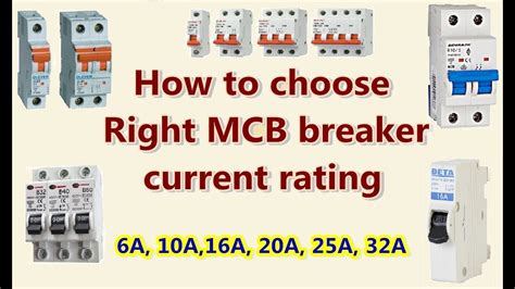 How do I choose MCB Ampere?