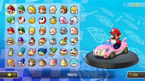 How do I choose a Mario Kart?