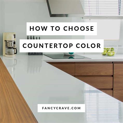 How do I choose a countertop color?