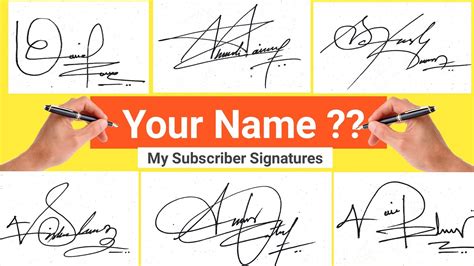 How do I choose my signature?