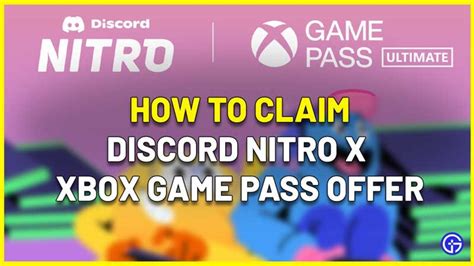 How do I claim Discord Nitro Xbox Game Pass?