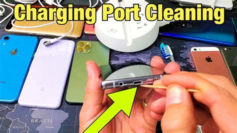 How do I clean my battery port?