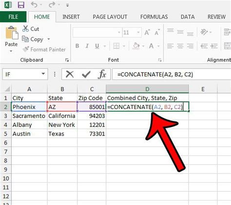 How do I combine 3 cells into one cell?