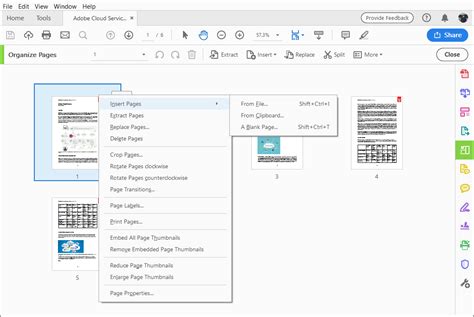 How do I combine PDF files in Adobe Reader?