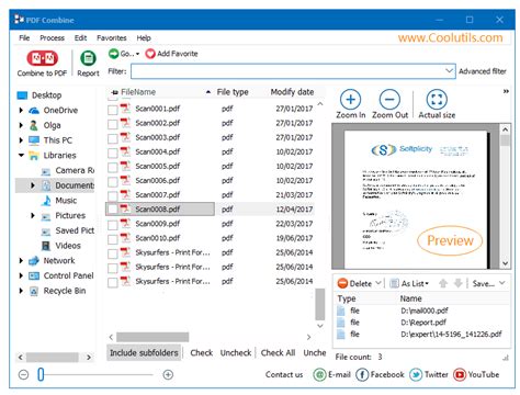 How do I combine PDF files in Windows?