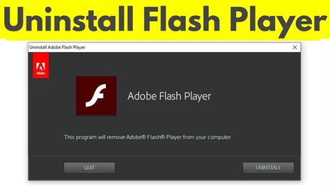 How do I completely Uninstall Adobe Flash Player?
