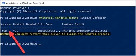 How do I completely disable Windows Defender in PowerShell?