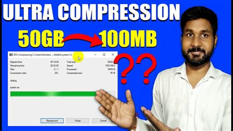 How do I compress a 50gb file?