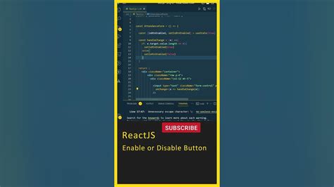 How do I conditionally disable a button in react?