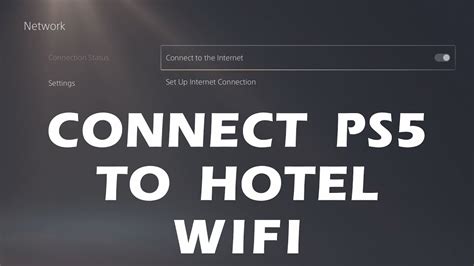 How do I connect my PlayStation to hotel Wi-Fi?