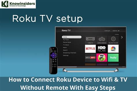 How do I connect my Roku to WIFI without remote?