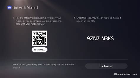 How do I connect my child to my PS5 account on Discord?