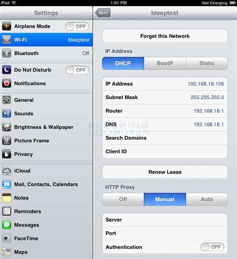 How do I connect my iPad to a network server?