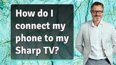 How do I connect my iPhone to my Sharp TV wirelessly?