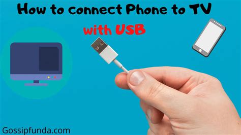 How do I connect my phone to my TV via USB?