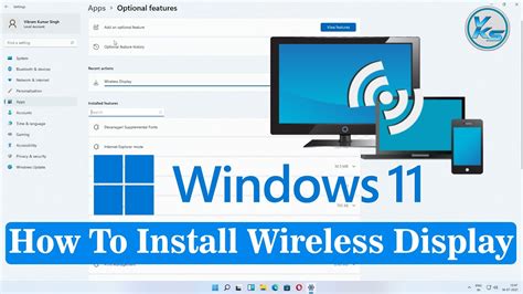 How do I connect to wireless display on Windows 11?