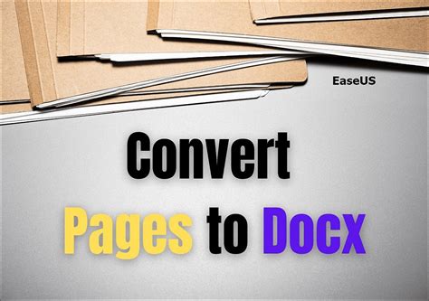 How do I convert Pages to DOCX?