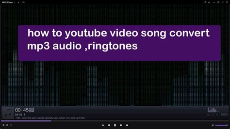 How do I convert YouTube videos to MP3 ringtones?